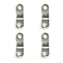 ÂNGULO DE REFORÇO AN24, AÇO INOXIDÁVEL, 30 X 30 X 16 MM. 4 UNIDAD