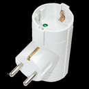 Silver Electronics 9152 adaptador de energia Tipo F Branco