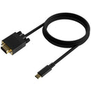 AISENS A109-0692 adaptador de cabo de vídeo 0,8 m USB Type-C VGA