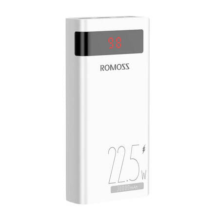 POWERBANK ROMOSS SENSE8PF 30000MAH 22.5W BRANCO