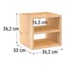 ESTANTE MODULAR 1 CUBO + PRATELEIRA INTERMÉDIA DINAMIC PINHO MACI