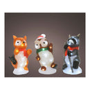 FIGURAS DE ANIMAIS ACRÍLICAS LED PARA EXTERIOR 13X10X24CM 20 LEDS