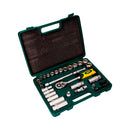 JOGO 40 PCS. DE SOQUETES E ACESSORIOS DE 3/8´´ CROMO VANADIO EK5