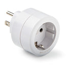 ADAPTADOR AMERICANO PARA EUROPEU, 15 PARA 250 V, BRANCO