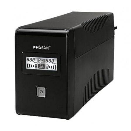 UPS INTERACTIVA PHASAK 850 VA LCD INTERACTIVE 850VA 2 SALIDAS FOR