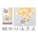 GRINALDA A PILHAS MULTIFUNÇÕES 24 LEDS CABO TRANSPARENTE BRANCO Q