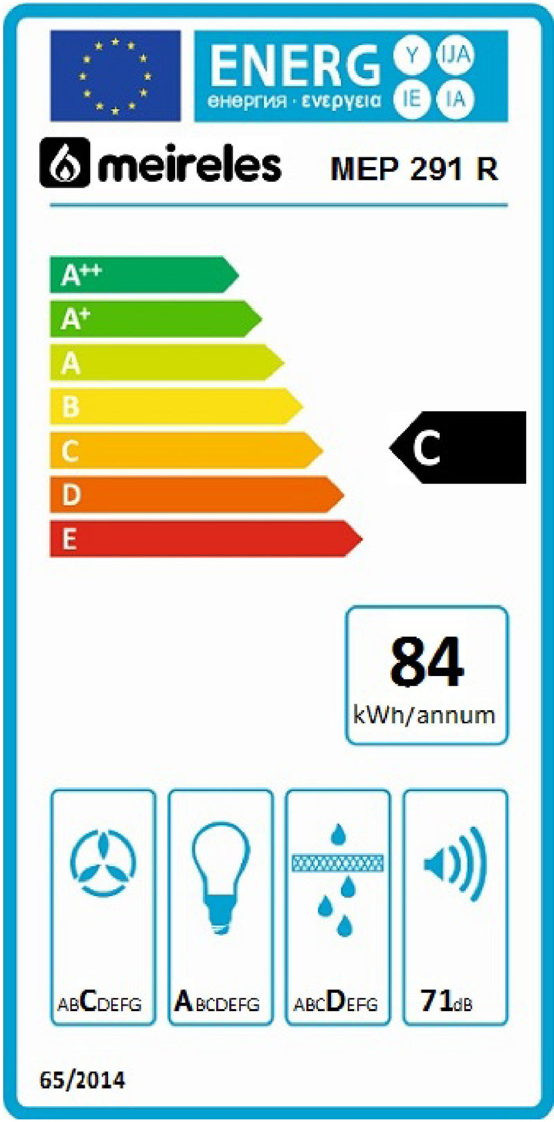 EXAUSTOR CHAMINÉ MEIRELES 90C.3V.C.C-MEP291R