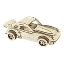 CARRO ESPORTIVO ALEMÃO DE MADEIRA 3D PARA MONTAR, CORTADO A LASER