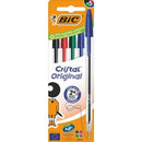 BOLÍGRAFOS DE TINTA DE ACEITE BIC CRISTAL ORIGINAL 516346 5 UNIDA