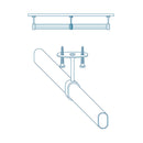 SUPORTE ARMÁRIO CENTRAL OVALADO BRANCO (1UN) CINTACOR - STORPLANE