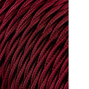 CABO TÊXTIL TRANÇADO 2X0,75MM C-08 VINHO 25M