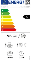 WHIRLPOOL SECADOR ROUPA 8KG BOMBA CALOR (C)