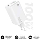 SUBBLIM CARGADOR DE PARED GAN 100W - 3 PUERTOS (2XUSB-C + 1XUSB-A