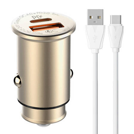 CARREGADOR CARRO LDNIO C506Q+ CABO USB-C