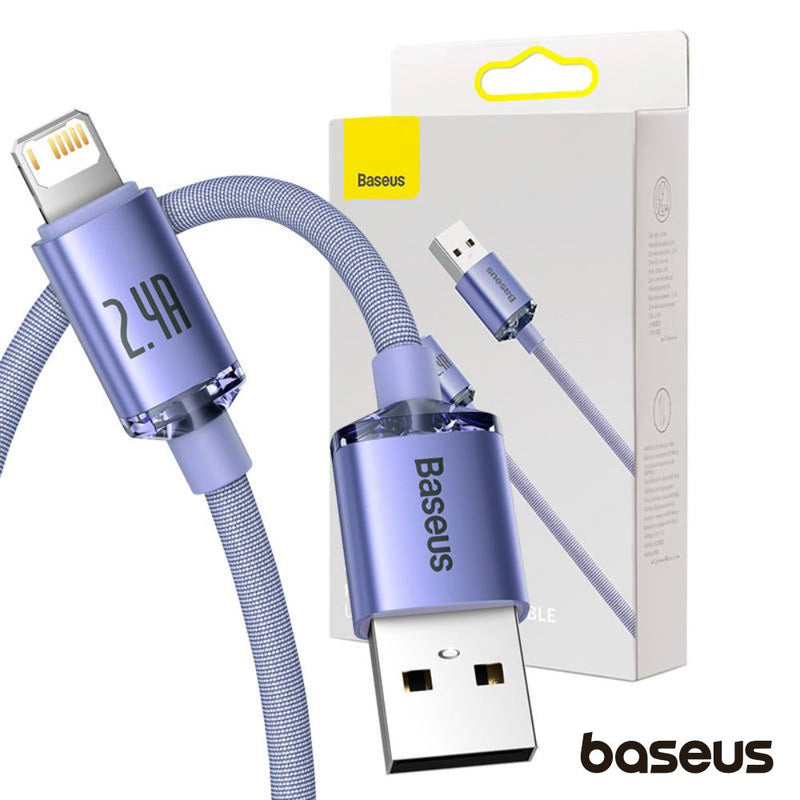 CABO USB-A  LIGHTNING MACHO CRYSTAL SHINE 2M BASEUS