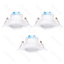 E6 LED MONTADO PARA BAIXO COM ÂNGULO AJUSTÁVEL (3 PCS) LUZ AMAREL
