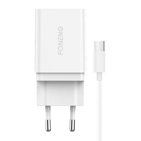 CARREGADOR RÁPIDO FONENG 1X USB K300 + CABO USB MICRO