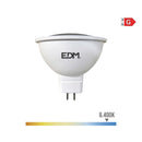 LÂMPADA DICROICA LED MR16 (GU5.3) 5W 12V 450LM 6400K LUZ FRIA Ø5X