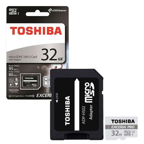 TOSHIBA CARTAO MEMORIA MICRO SDHC 32GB ADAPT C10 EXCER