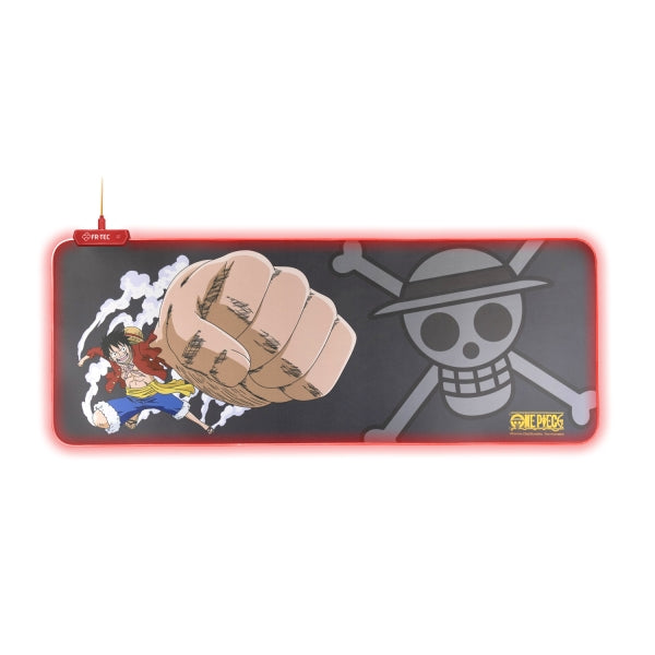 FR-TEC ONE PIECE LUFFY ALFOMBRILLA PARA TECLADO Y RATON XL - LUZ