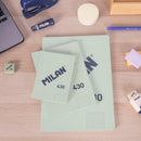 CADERNO A6, COLADO, 48 FOLHAS BRANCAS, VERDE