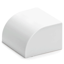 CABO PVC EM FORMA QUADRADA E TAMPA BRANCA 40*25MM 4PCS