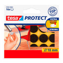 FELTRO ANTI-RISCOS MARROM Ø18 MM, 16 UDS