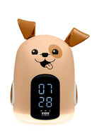 BIGBEN KIDS ALARM CLOCK WITH NIGHT LIGHT THREE BROWN DOG SOUNDS R