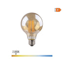 LÂMPADA GLOBO COM FILAMENTO DE LED. VIDRO VINTAGE E27 8W 720LM 20