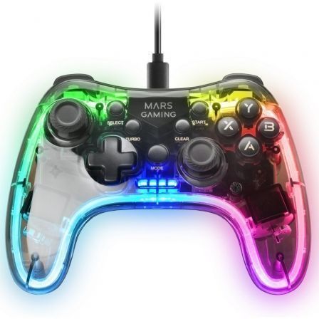 COMANDO MARS GAMING MGP-C GAMEPAD, NEON RGB, DUAL HAPTIC, SWITCH,