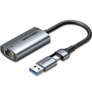 ADAPTADOR USBUSB TIPO-C - RJ45 VENTION CFQHB 1000MBPS