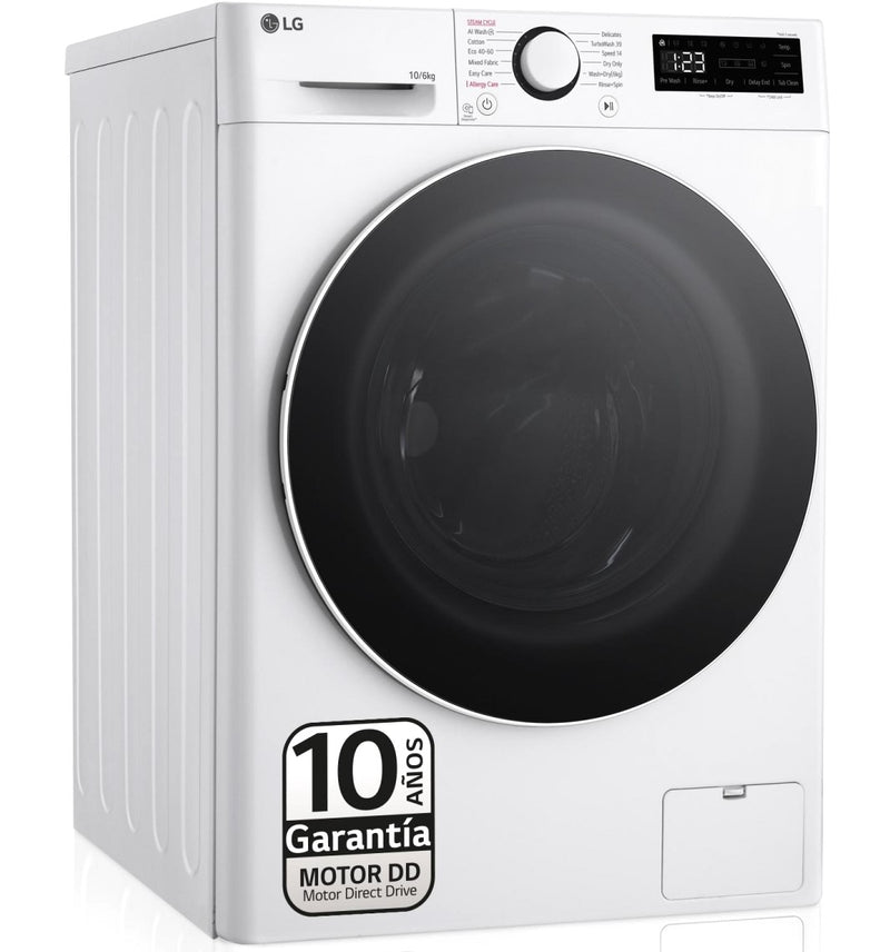 LG F4DR6010A0W máquina de lavar e secar Independente Carregamento