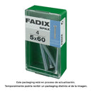 CAIXA S 4 UNID. PARAFUSO METRICO CP M 5X60MM FADIX