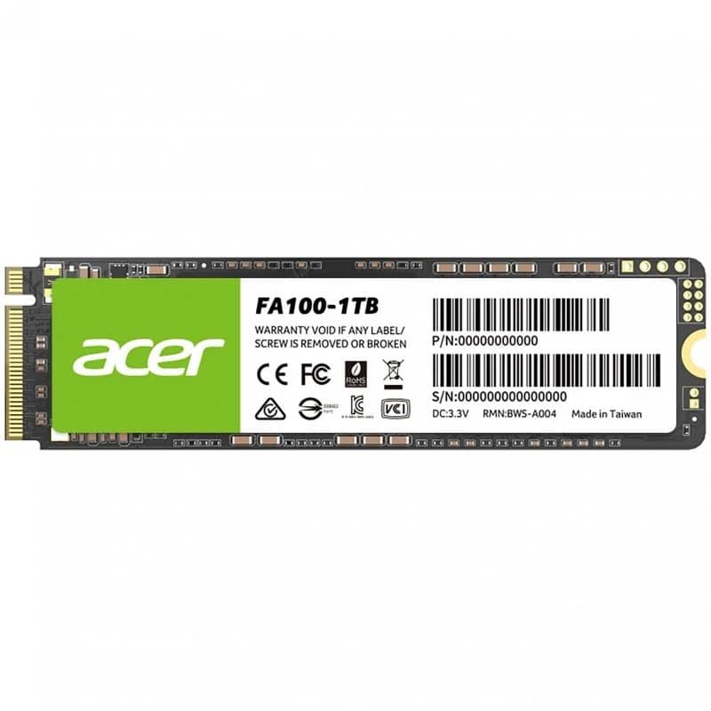 Acer BL.9BWWA.120 disco SSD M.2 1000 GB PCI Express 3D NAND NVMe