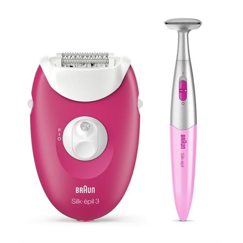 Braun Silk-épil 3 81711457 depiladora de arranque 20 pinças Rosa,