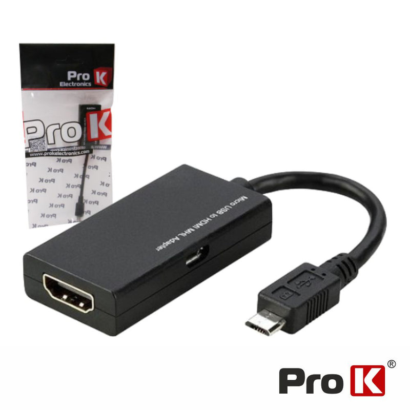 CONVERSOR MHL P HDMI FÊMEA PRETO PROK