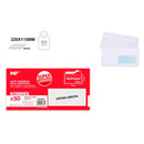 ENVELOPES AUTOADESIVOS BRANCOS AMERICANOS, 176 X 120 MM, 500 UN