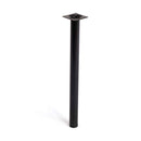 PÉ CILÍNDRICO DE AÇO. COR PRETO MOD. 401G. MEDIDAS Ø3X40CM. 2-401