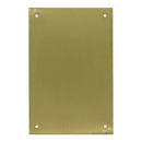 PLACA CEGA, MODELO PLP12, FEITA DE LATÃO COM ACABAMENTO ACETINADO