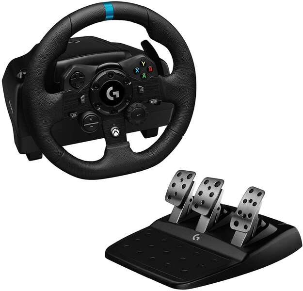 VOLANTE E PEDAIS LOGITECH G923 TRUEFORCE COMPATÍVEL COM XBOX SERI