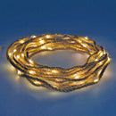 CORDA DE JUTA A PILHAS FIXA 50 MICRO LEDS BRANCO QUENTE 5,03M