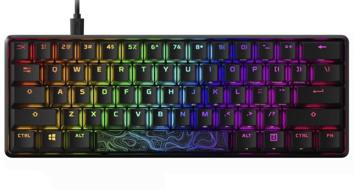 TECLADO GAMING HP HYPERX ALLOY ORIGINS 60 MECHANICAL HX RED-US