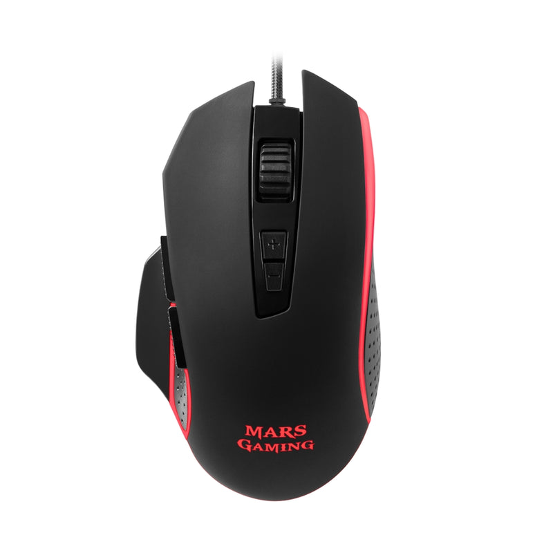 RATO MARS GAMING 4800 DPI, RGB, SOFTWARE, EXTENDED BASE, 8 BUTTON
