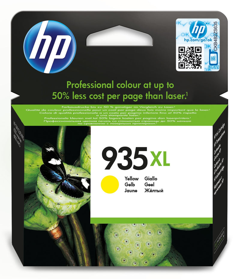 HP Tinteiro Original 935XL Amarelo de elevado rendimento