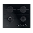 Whirlpool GOWL 628/NB placa Preto Embutido 59 cm Gás 4 zona(s)