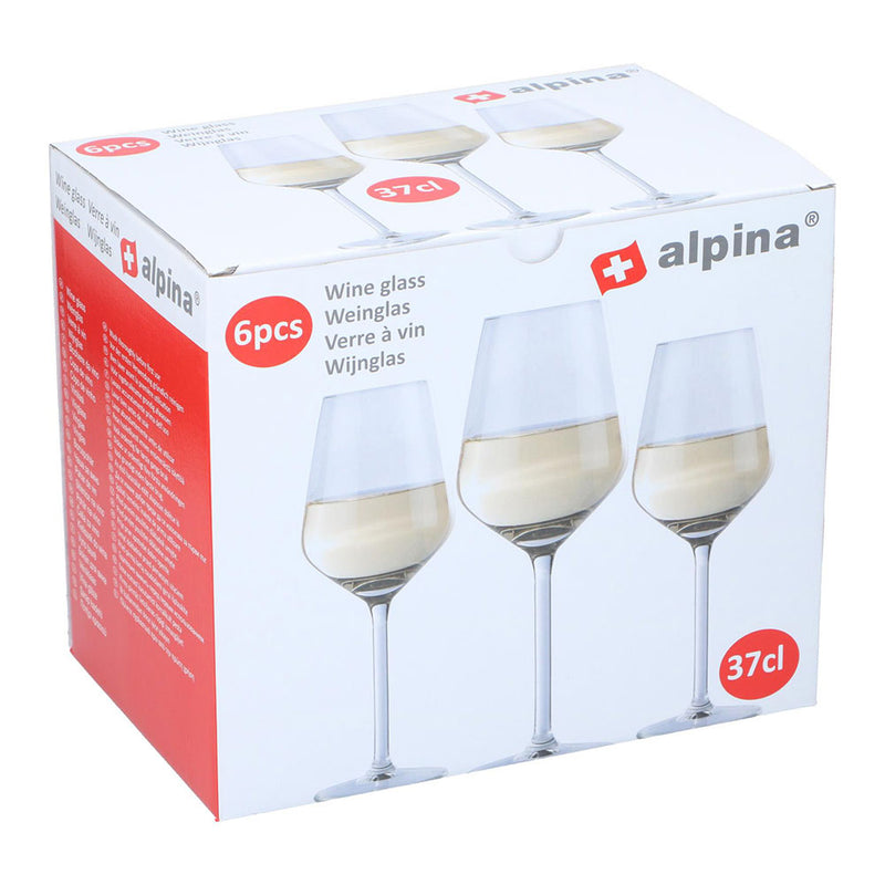 JOGO DE 6 COPOS PARA VINHO BRANCO 37CL ALPINA