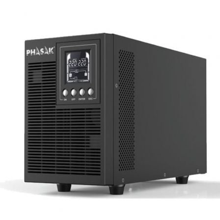 UPS PHASAK 2000 VA ONLINE LCD 2000VA-1800W FORMATO TORRE