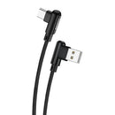 FONENG X70 CABO ANGULAR USB PARA USB-C, 3A, 1 M PRETO