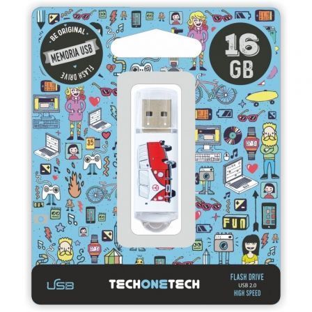 PENDRIVE 16GB TECH ONE TECH CAMPER VAN-VAN USB 2.0