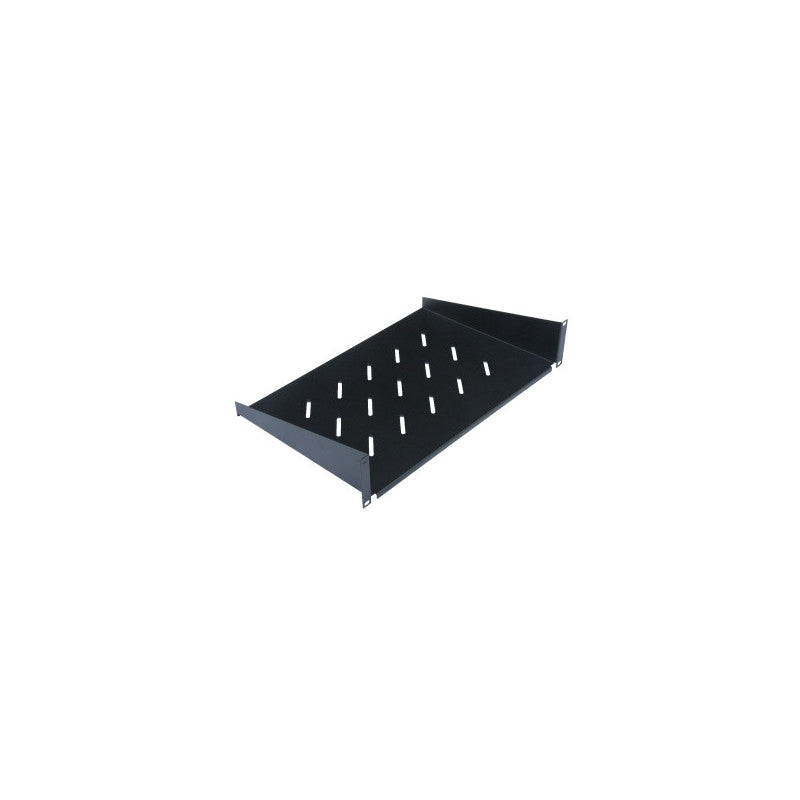 FIXED SHELF 1U 350 MM, BLACK RAL 9005